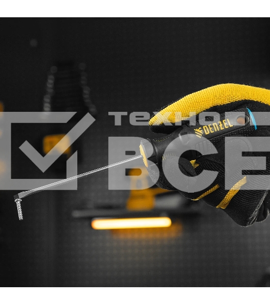 Отвертка Denzel SL3х100 мм, S2, 3к рукоятка