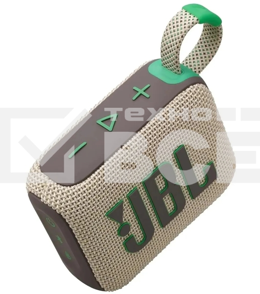 Портативная акустика JBL Go 4 бежевый/зеленый 4.2W 1.0 BT 850mAh