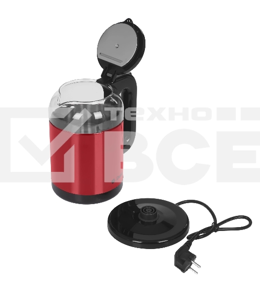 Чайник электрический DELTA DL-1115 красный