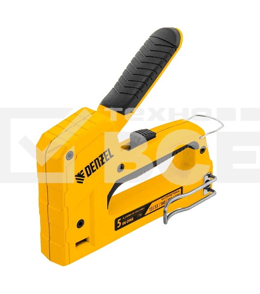 Степлер мебельный Denzel тип 53 и 13, 6-14мм, тип 140, 10-14мм, тип 300, 15мм, тип 500, 15мм