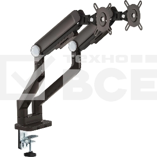 Кронштейн для мониторов Ultramounts UM733BR черный/коричневый 17'-32' макс.8кг крепление к столешнице поворот и наклон