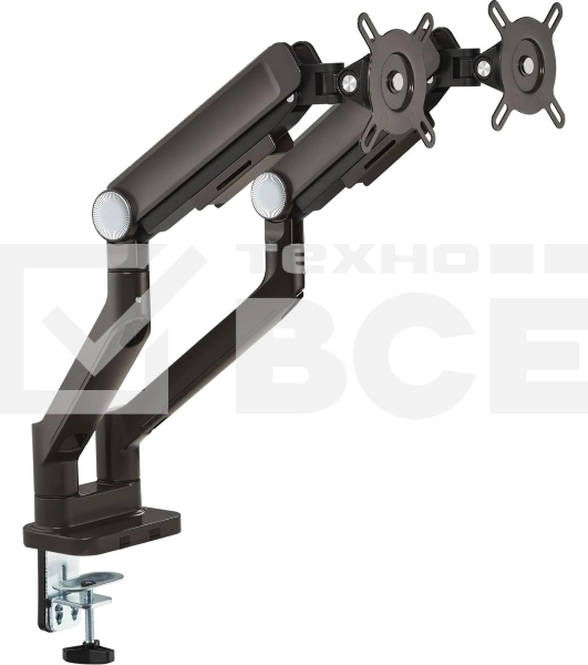 Кронштейн для мониторов Ultramounts UM733BR черный/коричневый 17'-32' макс.8кг крепление к столешнице поворот и наклон