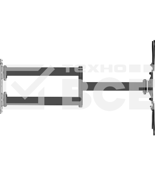 Кронштейн для телевизора Ultramounts UM960 черный 23'-65' макс.35кг настенный поворот и наклон