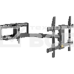 Кронштейн Kromax DIX-30 черный 2 шт/уп. Кр. стал. настенный для TV 32'-65', max 60 кг. 5 ст св., нак. ±10°, пов. ±90°, от ст. 85-1080 мм., max VESA 600x400 мм., фото 1