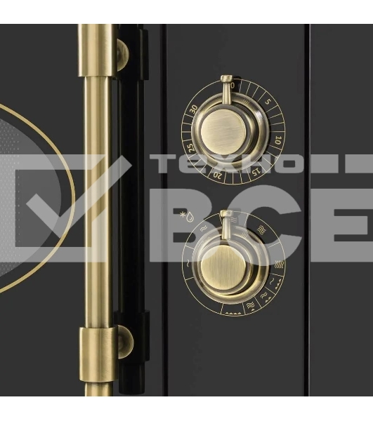 Микроволновая печь встраиваемая Maunfeld JBMO.20.5GRBG черный, 20 л, 700 Вт, переключатели - поворотный механизм