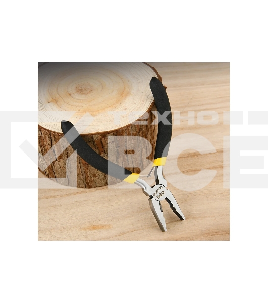 Мини-плоскогубцы Deli DL103045 115 мм, прорезиненная рукоять