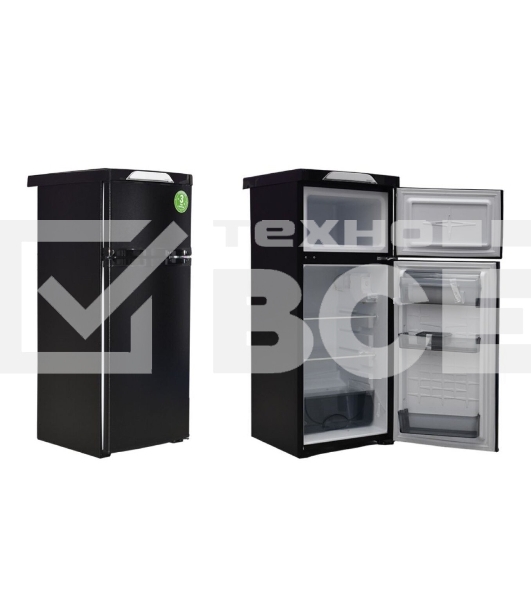 Холодильник Саратов 264 (КШД-150/30) черный муар двухкамерный 122/30л морозилка сверху