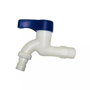 Кран водоразборный 3/4 , из высокопрочного пластика PL3KR-3/4 - БЕЛЫЙ