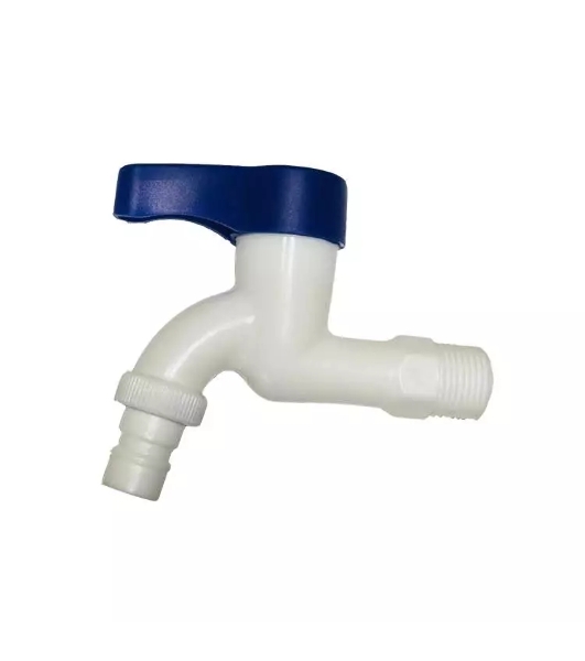 Кран водоразборный 3/4 , из высокопрочного пластика PL3KR-3/4 - БЕЛЫЙ