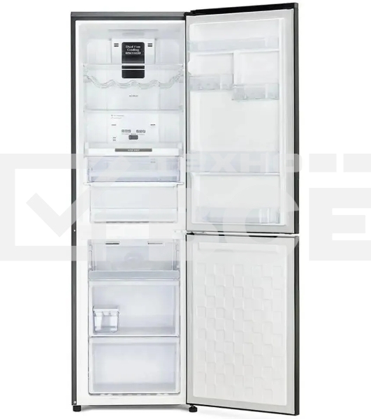 Холодильник Hitachi R-BG410PUC6X GBK черный двухкамерный 215/105л морозилка снизу, No Frost