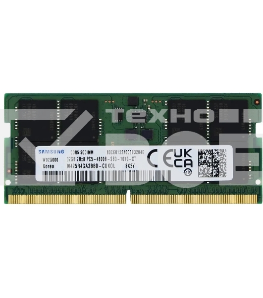 Оперативная память Samsung, DDR5, 32GB (1x32GB), 4800MHz, CL40, SO-DIMM