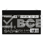 Аккумуляторная батарея ExeGate DTM 609 (6V 9Ah, клеммы F2), фото2
