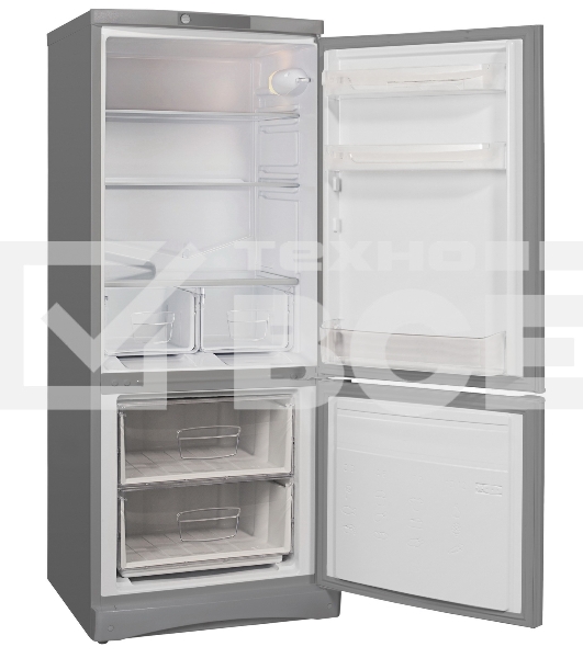 Холодильник Indesit ES 15 GA серебристый двухкамерный 189/54 л морозилка снизу, капельная система