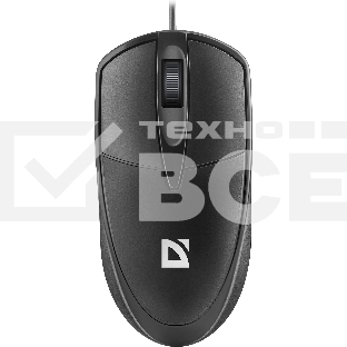 Мышь проводная Defender Trace MB-989 черный, 1000 dpi, USB, кнопки - 3