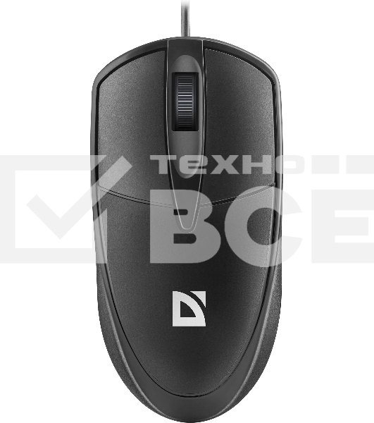 Мышь проводная Defender Trace MB-989 черный, 1000 dpi, USB, кнопки - 3