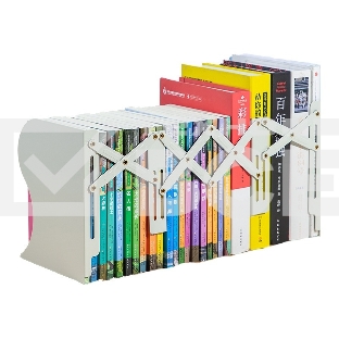Подставка-ограничитель для книг Deli 78631GREY серый