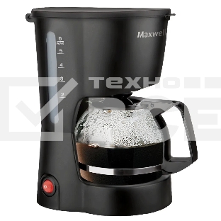 Кофеварка капельная Maxwell MW-1657(BK) черный, исп. кофе - молотый, 0.6 л, 600 Вт