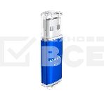 Флеш диск Maxvi MP 8GB USB 2.0 blue, монолит с колпачком, металл + ABS пластик, фото4