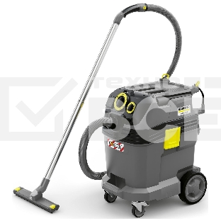 Пылесос строительный Karcher NT 40/1 Tact Te L (1.148-311.0) серый/желтый, 1380 Вт, уборка сухая/влажная, пылесборник контейнер/фильтр-мешок, 40 л