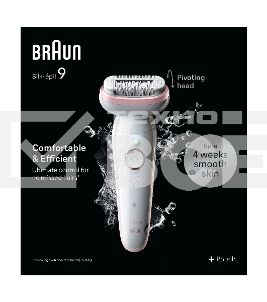 Электрический эпилятор BRAUN SES9-000 розовое золото/белый