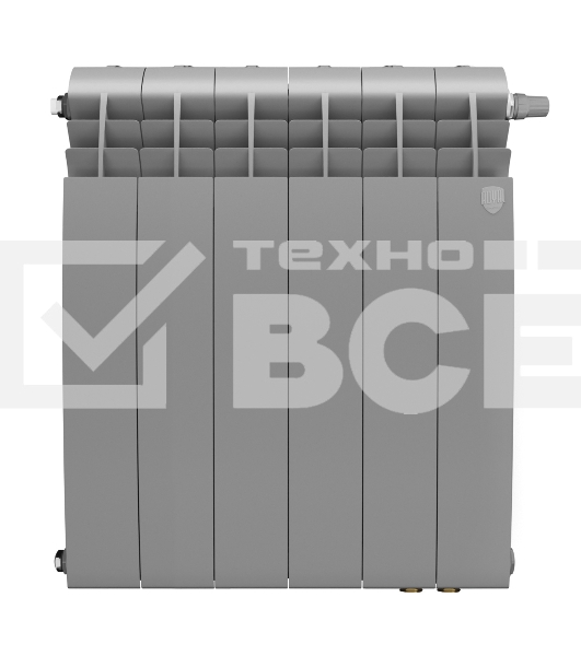 Радиатор Royal Thermo BiLiner 500 Silver Satin VR80 - 6 секц.