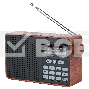 Радиоприемник PERFEO (PF_D0573) ALPINIST, коричневый