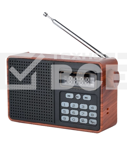 Радиоприемник PERFEO (PF_D0573) ALPINIST, коричневый