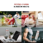 Термос для напитков Starwind 10-500 0.5 л, серебристый/красный, картонная коробка, фото4