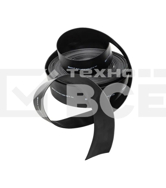 Трубка термоусаживаемая ТУТ нг 50/25 черная рулон EKF PROxima