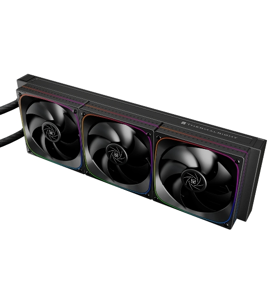 Система жидкостного охлаждения Thermalright Frozen Horizon 360 Digital (360мм, LED temp., Black, ARGB/Fans: 3x120мм, 68.9CFM, 28.2dBA, 2000RPM/Pump height 53.2мм, Rad thickness 27мм/S: 1700, 1200, 1851, 115X, AM5, AM4)