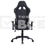 Кресло игровое Cactus CS-CHR-030BLS черный/серебристый, сиденье черный/серебристый, эко.кожа, с подголов. крестовина металл, пластик черный, фото6