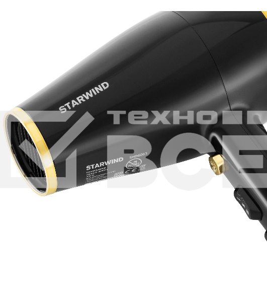Фен Starwind SHD 6063 2200Вт черный/хром