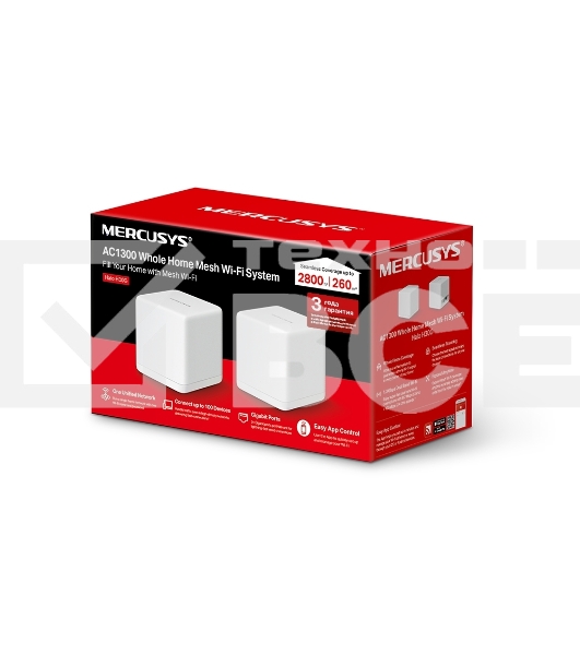Бесшовный Mesh роутер Mercusys Halo H30G(2-pack) AC1300 10/100/1000BASE-TX