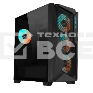 Корпус Gigabyte C301 Glass MidTower, ATX, USB-C x1, USB3.0 x2, Audio I/O, GPU:400mm, Black, TG