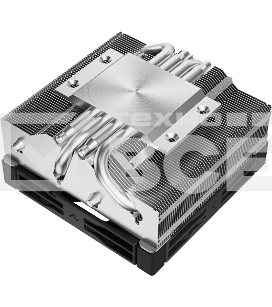 Кулер для процессора DEEPCOOL AN400 черный, 92 мм, алюминий/медь, 2950 об/мин, 23.2 дБ, 4 pin, 150 Вт, 52.5 мм