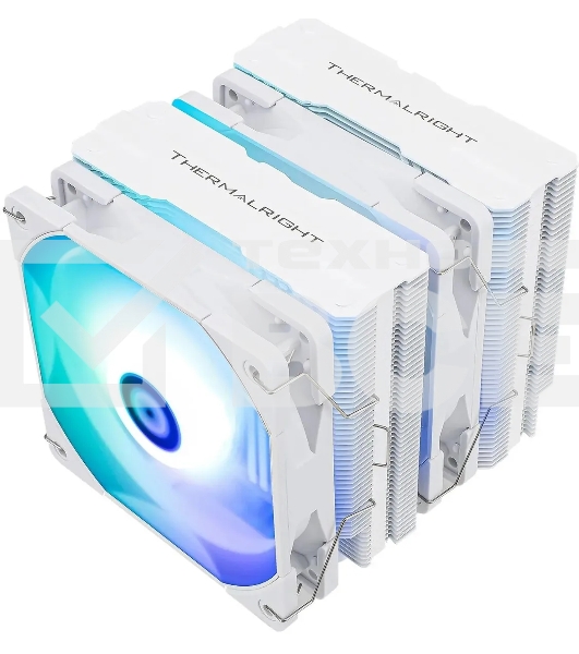 Устройство охлаждения(кулер) Thermalright Peerless Assassin 120 White ARGB Soc-AM5/AM4/1151/1200/2066/2011/1700 белый 4-pin 25.6dB Al+Cu 750gr Ret (PA120-WH-ARGB)