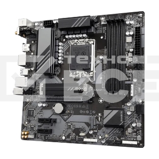 Материнская плата Gigabyte B760M DS3H AX (V1.2), LGA 1700, Intel B760, 4xDDR5, 4xSATA, 2xM.2, 1xPCI-E 4.0 x16, 2xPCI-E x1, 1xHDMI, 2xDP, 1x 2.5Gb LAN, 3xUSB-A 3.2 Gen 1, 1xUSB-C 3.2 Gen 2, 2xUSB-A 2.0, 3x3.5 мм, 7.1, Micro-ATX