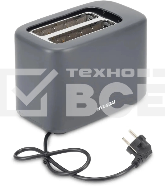 Тостер Hyundai HYT-4308 750Вт серый
