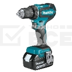 Дрель-шуруповерт Makita DDF485RF, 18 В, 3 Ач, аккумуляторная, фото 1