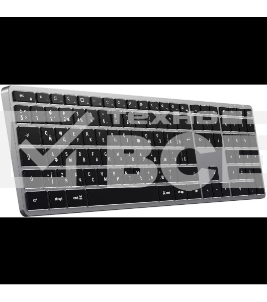 Клавиатура беспроводная Satechi Slim X3 Bluetooth Backlit Keyboard, Bluetooth, Серый космос, ST-BTSX3M-RU