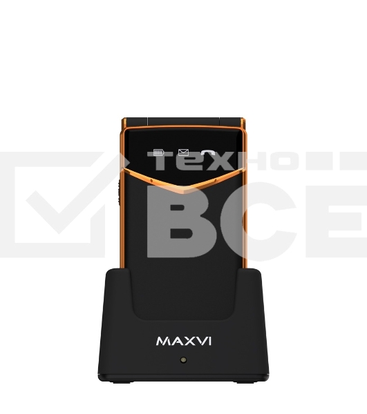 Мобильный телефон Maxvi E11ds черный/золотой