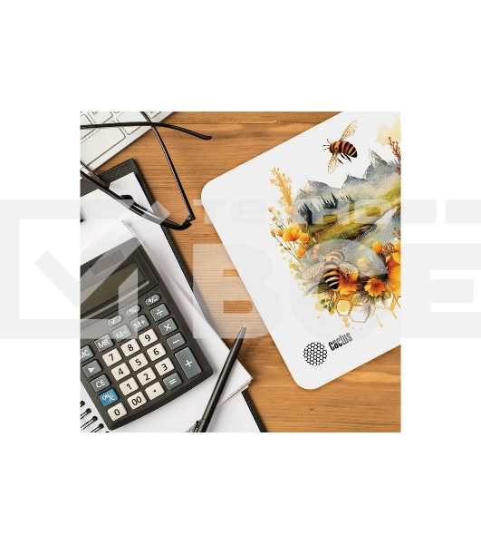 Коврик для мыши Cactus Honeybee 220x180x2мм (CS-MP-P09XS)