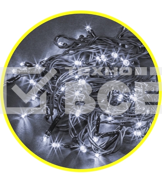 Гирлянда Navigator NGF-S01-100CW-10-9.5m-230-C8-BL-IP44