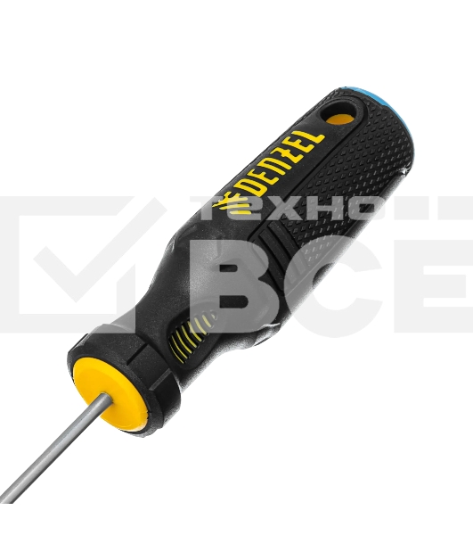 Отвертка Denzel SL3х100 мм, S2, 3к рукоятка