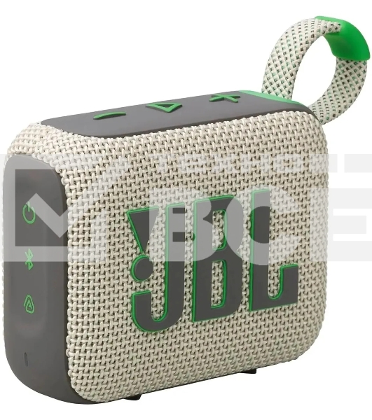 Портативная акустика JBL Go 4 бежевый/зеленый 4.2W 1.0 BT 850mAh