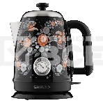 Чайник электрический GARLYN Flower Grace K-400 черный, фото 1