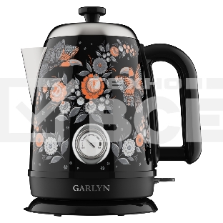 Чайник электрический GARLYN Flower Grace K-400 черный
