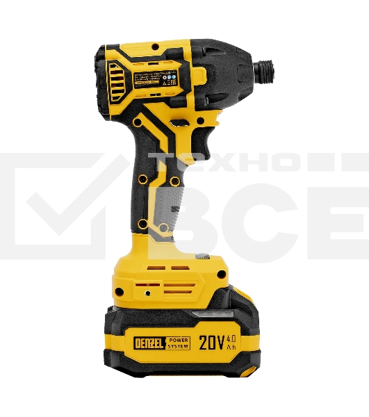 Винтоверт ударный аккумуляторный бесщет. Denzel CIDH-BL-20-270, Li-Ion, 20 В