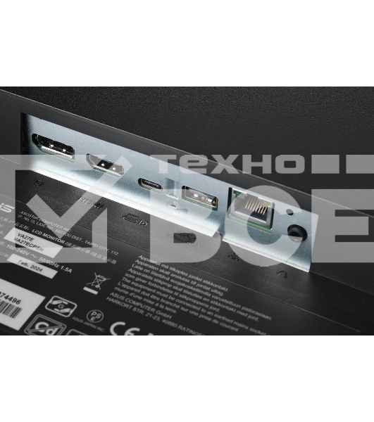 Монитор 27' ASUS VA27ECPSN IPS 1920x1080, 75 Гц, 5 мс, 16:9, 300 кд/м2, 1xHDMI, 1хDP, 4хUSB, 1хUSB-C, 1x3.5 мм, черный
