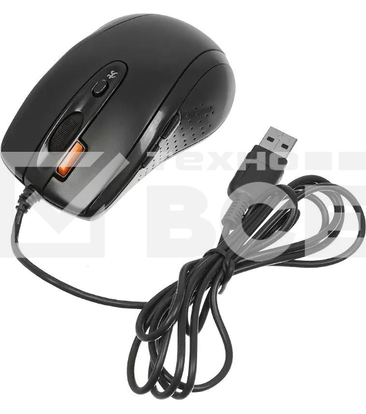Мышь проводная A4Tech N-70FX черный, 1600 dpi, USB, кнопки - 7